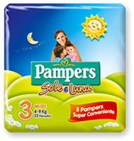 Immagine di PAMPERS SOLELUNA MIDI x 20