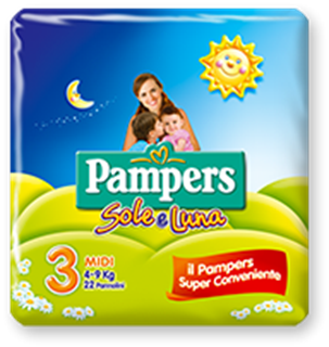 Immagine di PAMPERS SOLELUNA MIDI x 20