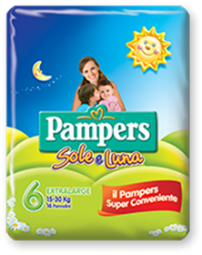 Picture of PAMPERS SOLELUNA EX/LARGE x 13