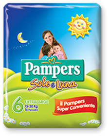 Immagine di PAMPERS SOLELUNA EX/LARGE x 13