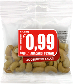 Immagine di EUR ANACARDI TOSTATI SALATI GR.40