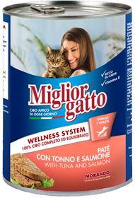 Immagine di MGATTO 400 gr.PATE' TONNO/SALMONE