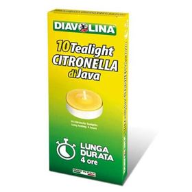 Immagine di DIAVOLINA TEALIGHT CITRONELLA 10 PZ