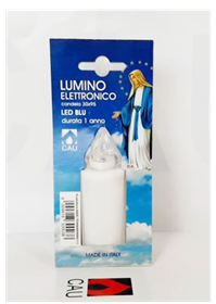 Immagine di LUMINO CANDELA 30X95 BIANCO LED BLEU 365gg