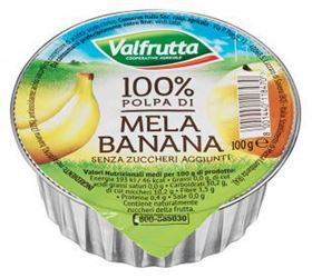 Immagine di VALFRUTTA POLPA BIS gr.100 MELA/BANANA
