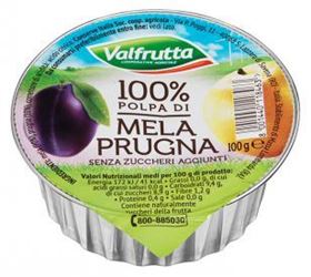 Immagine di VALFRUTTA POLPA BIS gr.100 MELA/PRUGNA