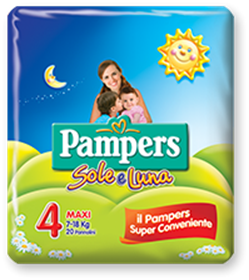Immagine di PAMPERS SOLELUNA MAXI x 17