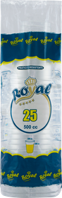 Immagine di ROYAL BICC.TRASPARENTI 500 CC  25PZ