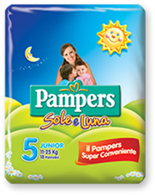 Immagine di PAMPERS SOLELUNA JUNIOR x 15